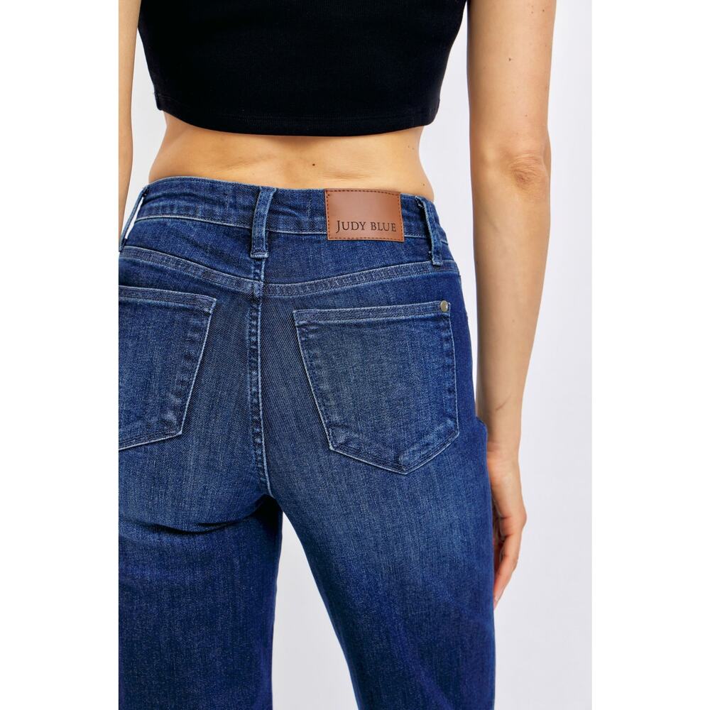 Judy Blue Tummy Control Mid Rise Straight Jeans - JB88861DK - Size 1/25 - Picture 8 of 8